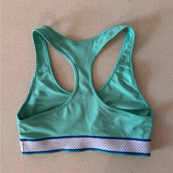 SO Aqua Sports Bra with Polka Dot Band - Picture 3 of 3